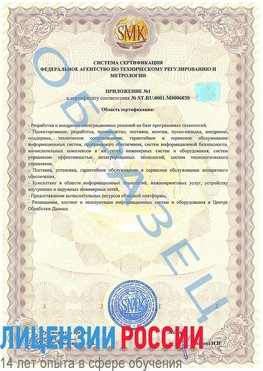 Образец сертификата соответствия (приложение) Учалы Сертификат ISO 27001